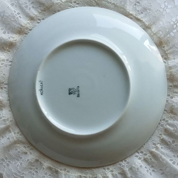 Antique J & C Bavaria German Porcelain Green Grapes Hand Painted Signed … - Picture 2 of 5